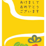 無料テンプレート 2025年の年賀状テンプレート（巳年） word形式