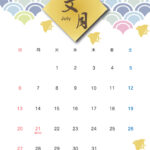 スマホのロック画面に待受けカレンダーとして使える月間カレンダーのテンプレート素材。こちらは2025年7月の単月カレンダーになります。初夏らしいデザインで青海波の