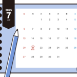 無料テンプレート 2025年月間カレンダー スマホ