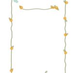 おしゃれな（緑の蔦と小鳥・小花）案内状・メッセージカード「プリント・お知らせ」に使える「Excel・Word・PDF・JPG」をダウンロードが出来るテンプレート