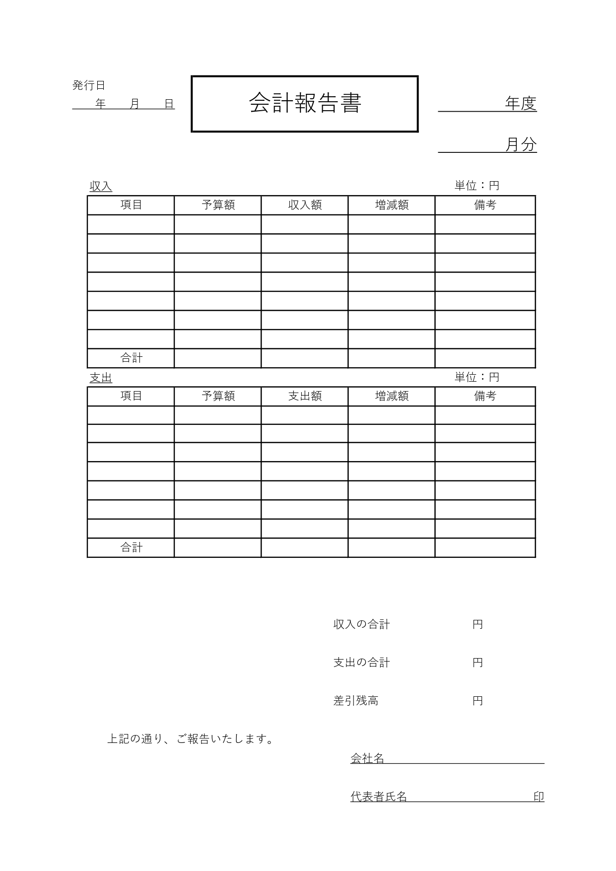 部活・町内会・PTAで使える会計報告書「Excel・Word・PDF」シンプルで作成・制作が簡単なテンプレートとなります。 エクセルやワードがセットで利用出来ま